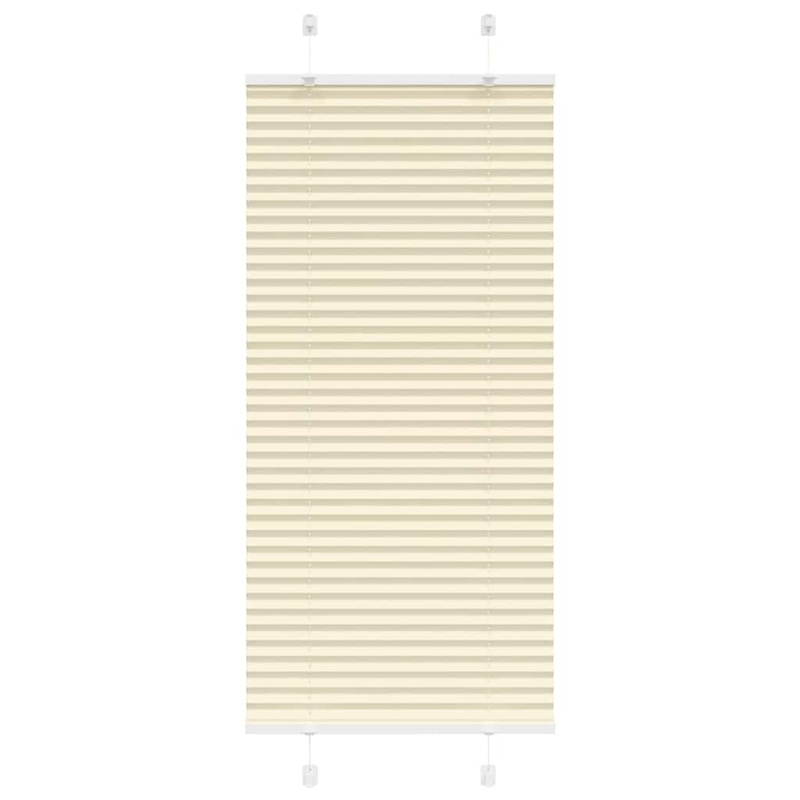 Store pliss crme 55x150 cm largeur du tissu 54,4 cm polyester