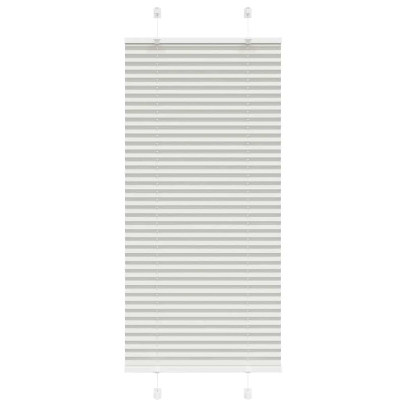 Store pliss gris clair 65x100 cm largeur du tissu 64,4 cm