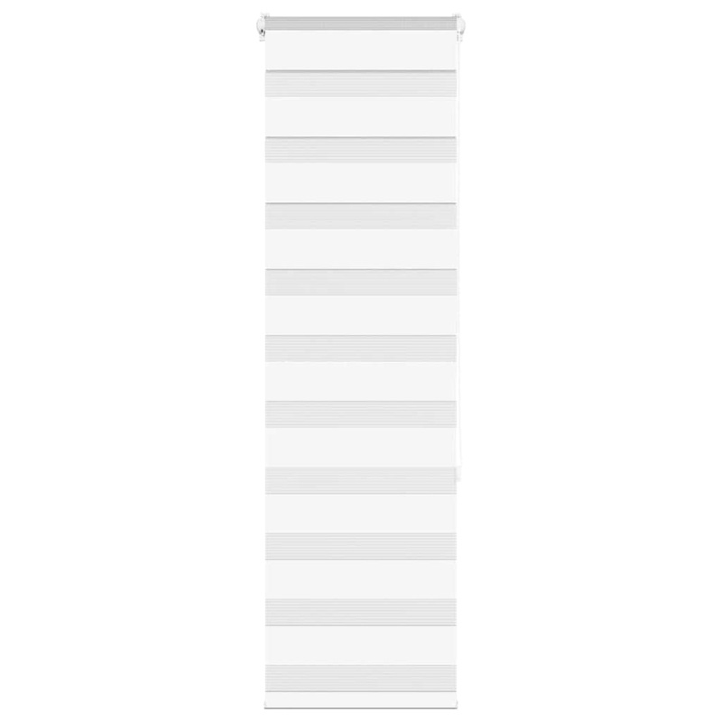 Store zbre blanc 45x150 cm largeur du tissu 40,9 cm polyester