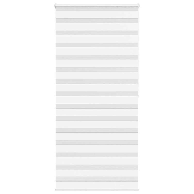 Store zbre blanc 95x200 cm largeur du tissu 90,9 cm polyester