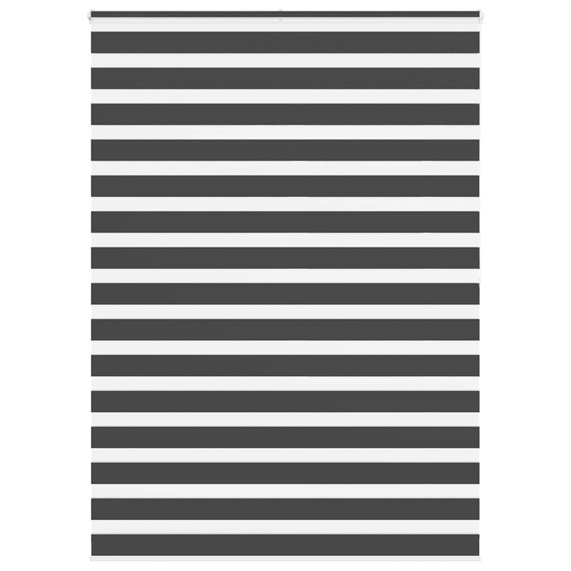 Store zbre noir 165x200 cm largeur du tissu 160,9 cm polyester