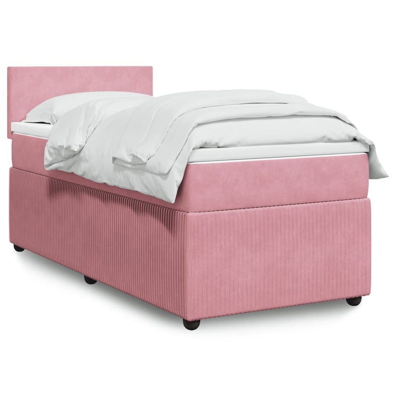 Sommier  lattes de lit avec matelas Rose 90x200 cm Velours