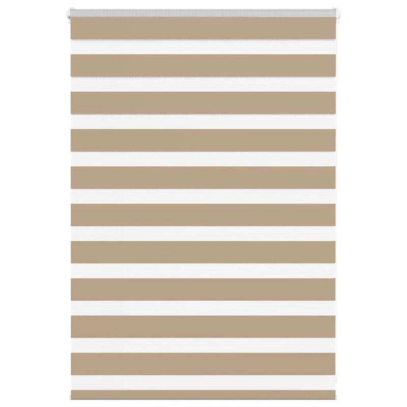 Store zbre marron sable largeur du tissu 90,9 cm polyester