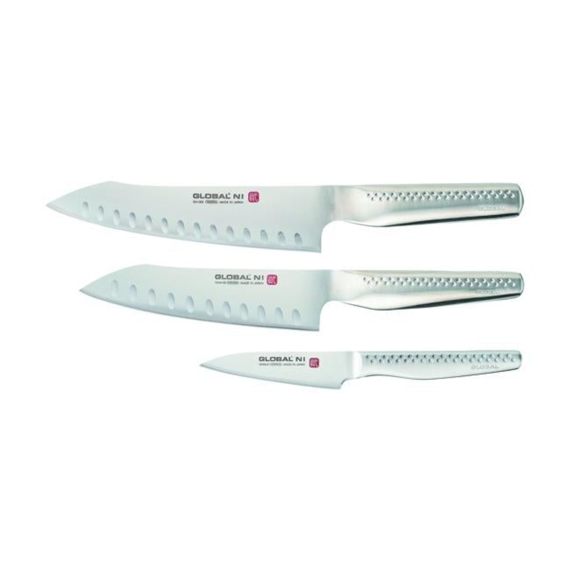 Global Ni 3pc Kitchen Set Cooks/Veg/Paring