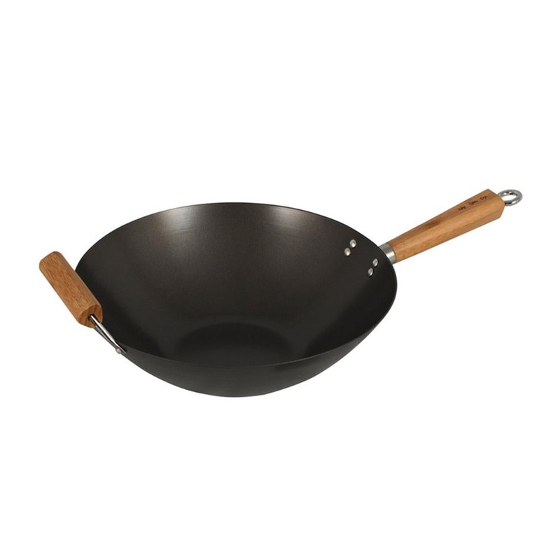 Avanti Non-Stick Wok - 35Cm - Carbon Steel/Bamboo Handle 40573