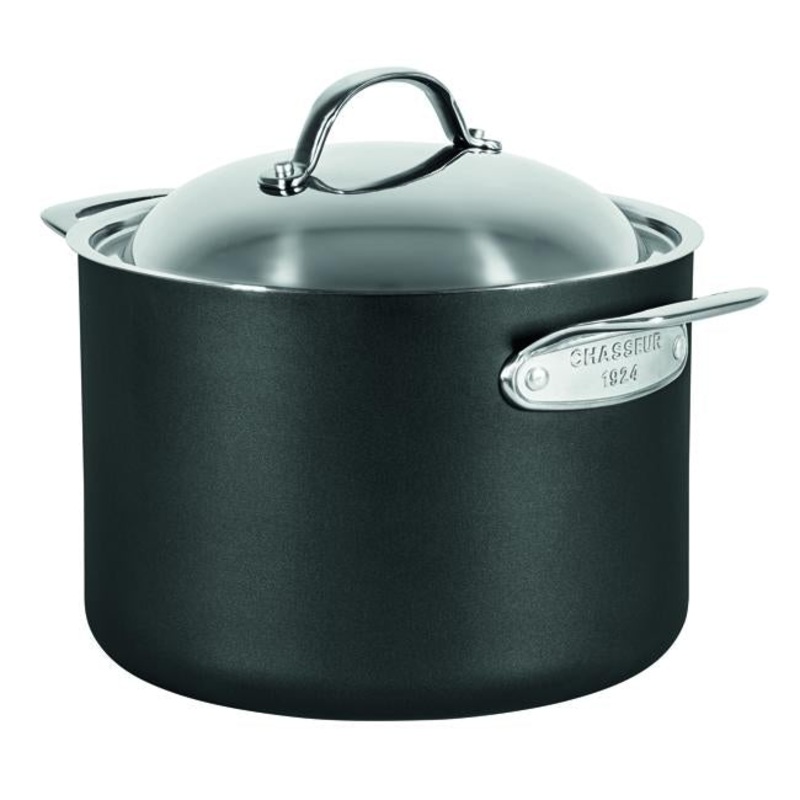 Chasseur Hard Anodised 24X17cm 7L Stock Pot