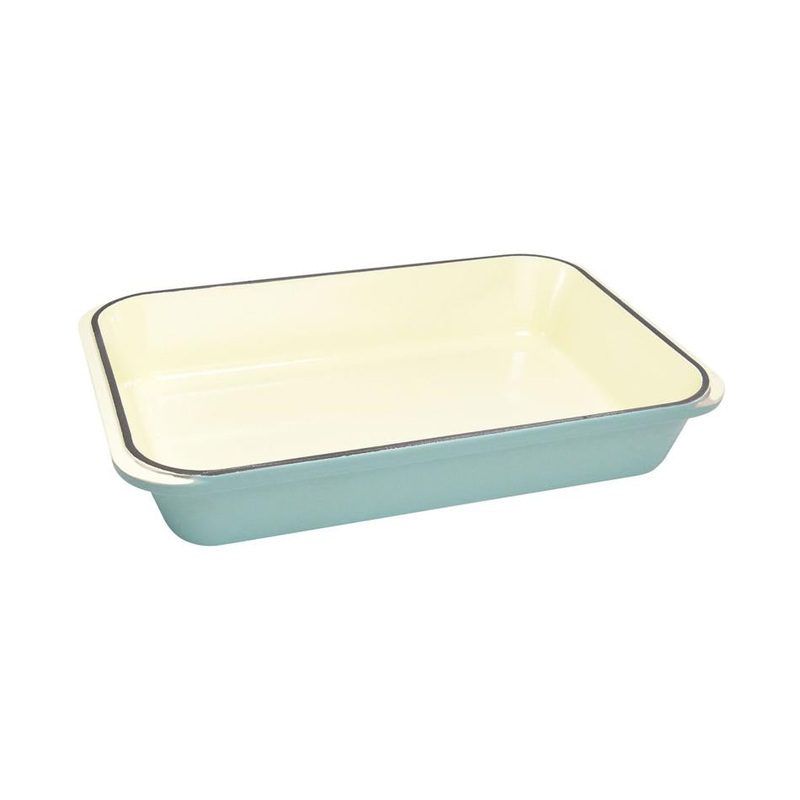 Chasseur Rectangular Roasting Pan 40 X 26Cm Duck Egg Blue 19547