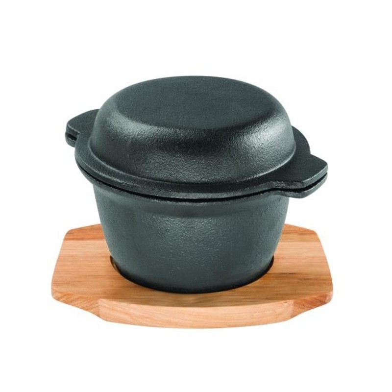 Pyrolux Pyrocast Garlic Pot With Maple Tray