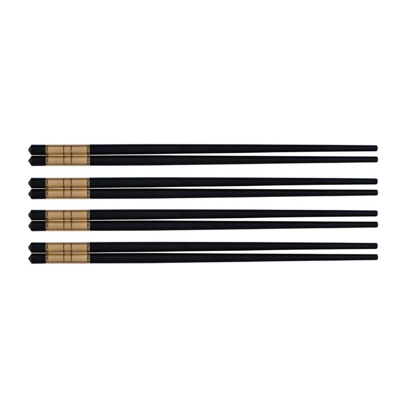 Avanti Alloy Chopsticks With Gold Trim - Set Of 4 16949