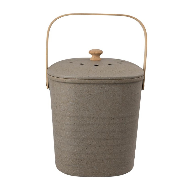 Avanti Bamboo Square Compost Bin - Grey 41615