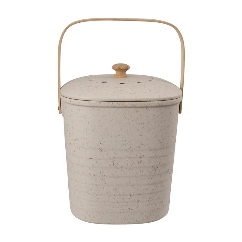 Avanti Bamboo Square Compost Bin - White 41616