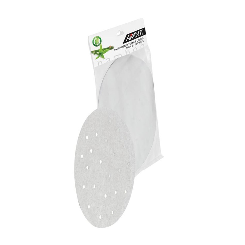 Avanti Bamboo Steamer Liners - 19Cm Diameter 20 Piece Pack 16700