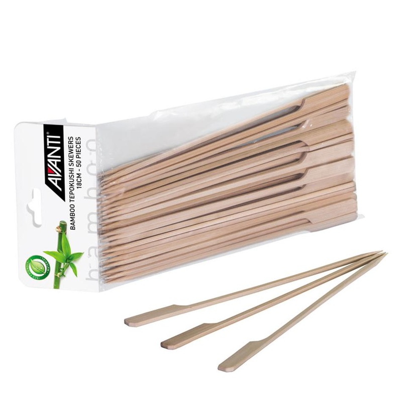 Avanti Bamboo Tepokushi Skewers 18Cm 50Piece Pack 16694