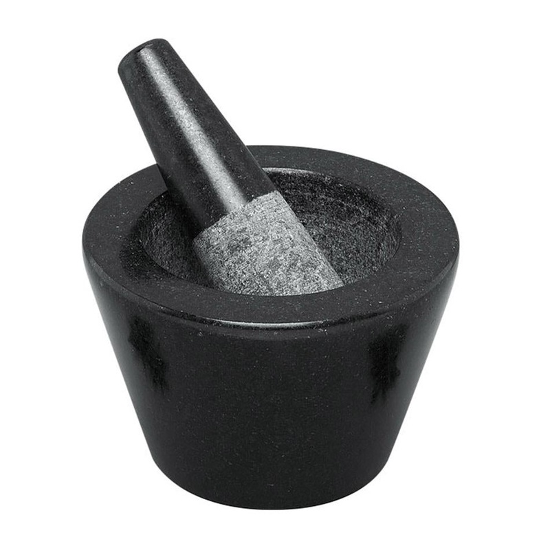 Avanti Mini Conical Mortar And Pestle - 13Cm - Black 12828