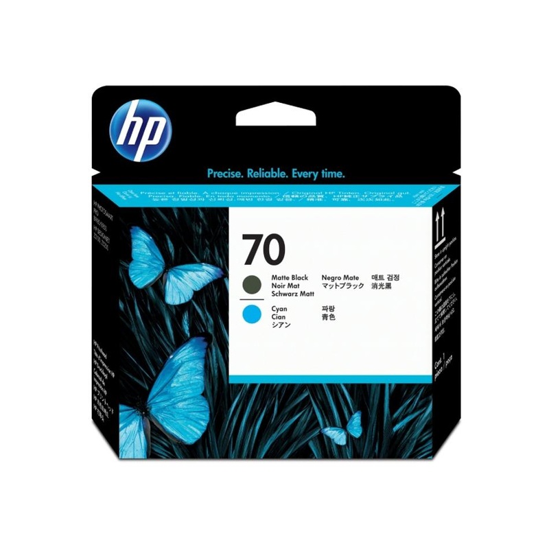 HP#70 Mat Black & Cyan PH C9404A