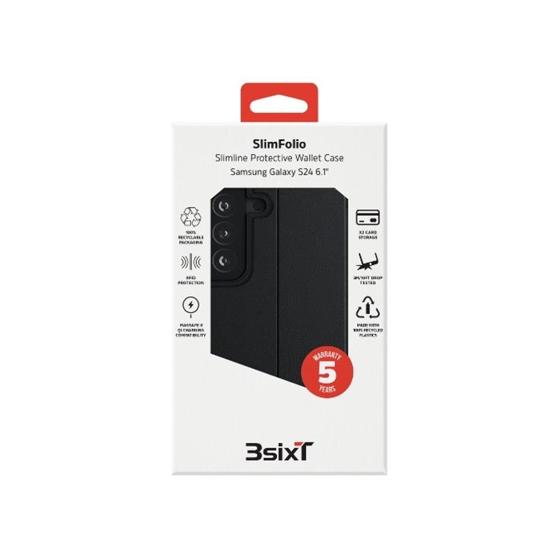 3sixT SlimFolio Samsung GS24(RC) Black 3S-2694