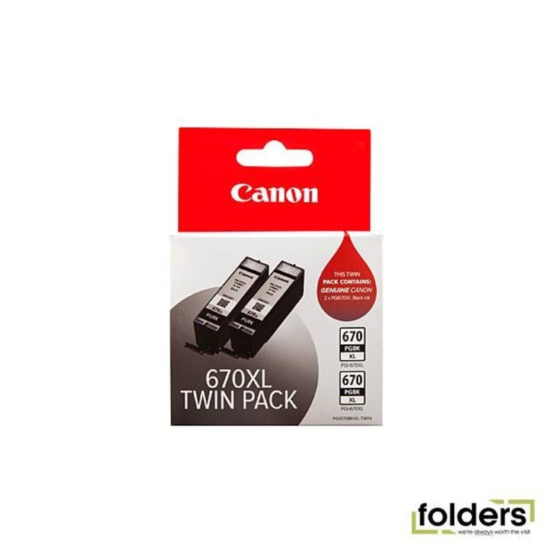 Canon PGI670XL Black Ink Twin Pk