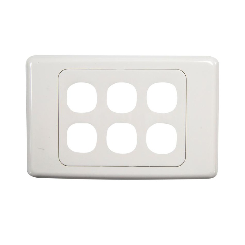 Amdex Six Port Rj45 Face Plates FP-6PV2