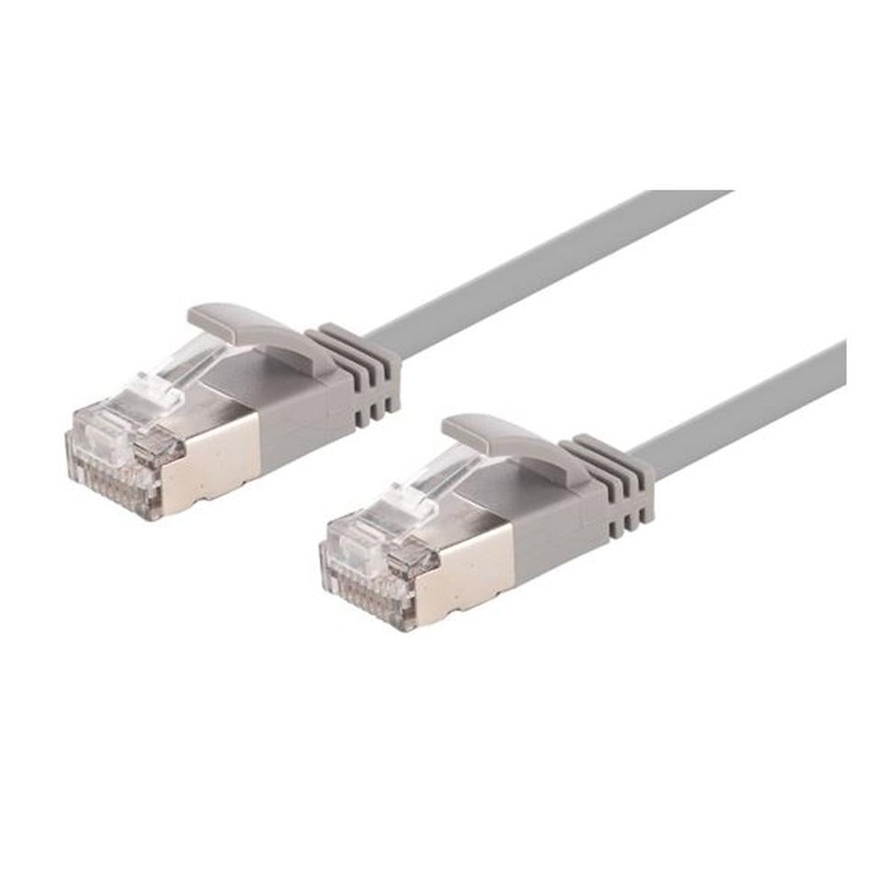 Dynamix 2M Cat6A S/Ftp Grey Ultra-Slim Shielded 10G Patch Lead