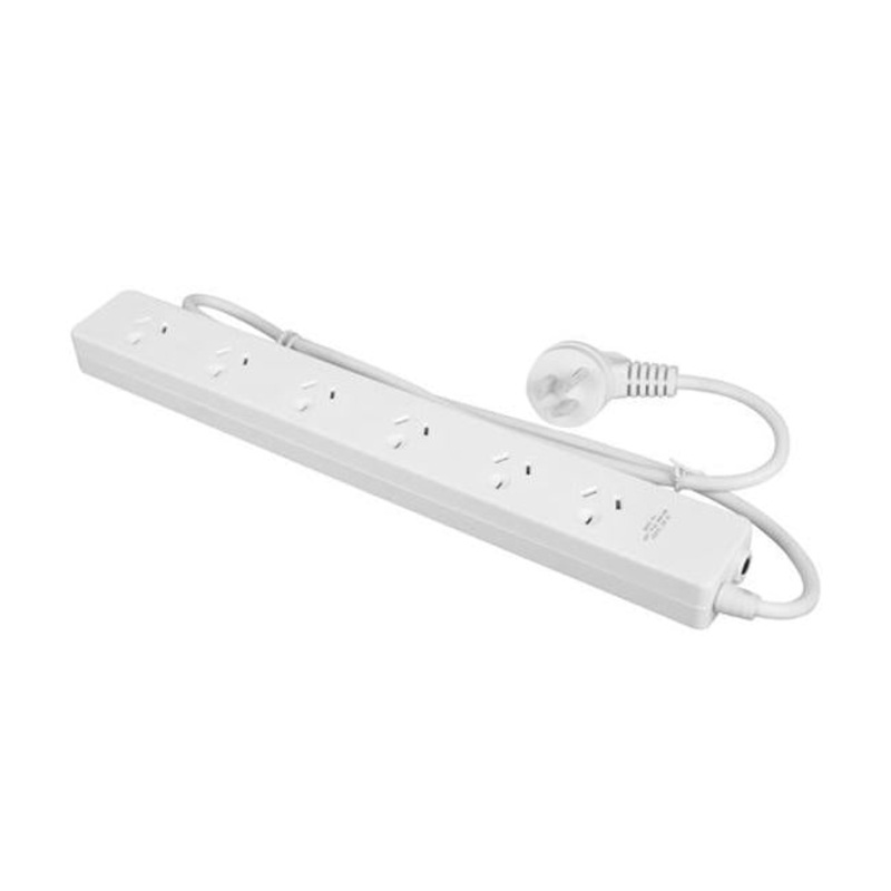 Dynamix 6-Way Power Board. 2X Ports Are Double Spaced. 0.9M Power Cord.
