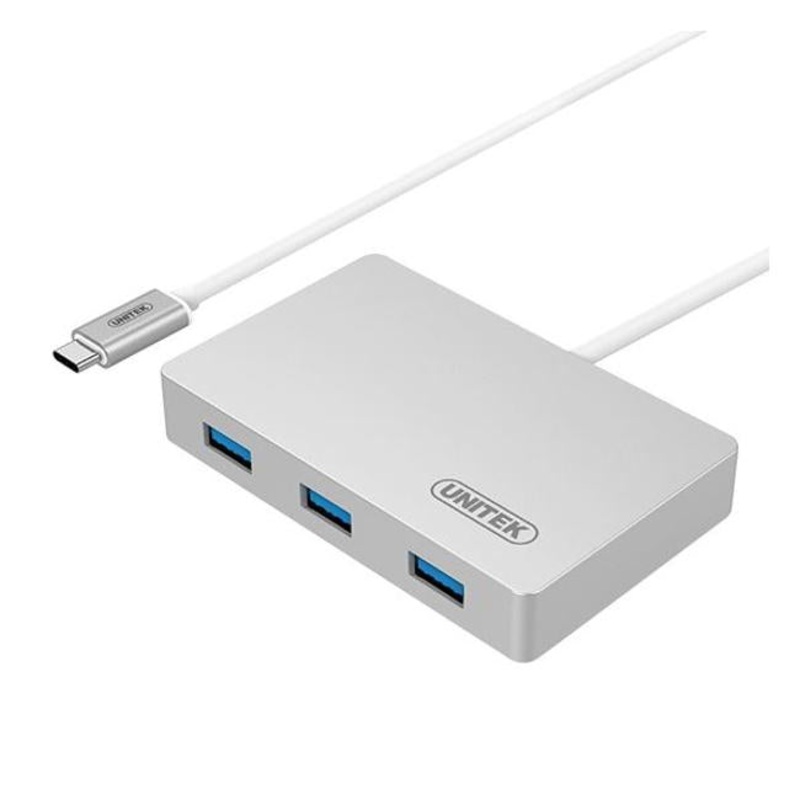 Unitek 4-In-1 Usb-C Hub 3.0 With 3 Ports, Usb Type -C Supports Power