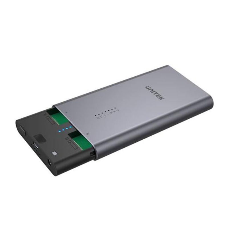 Unitek Usb-C To Pcie/Nvme M.2 Ssd 10Gbps Dual Bay Enclosure.