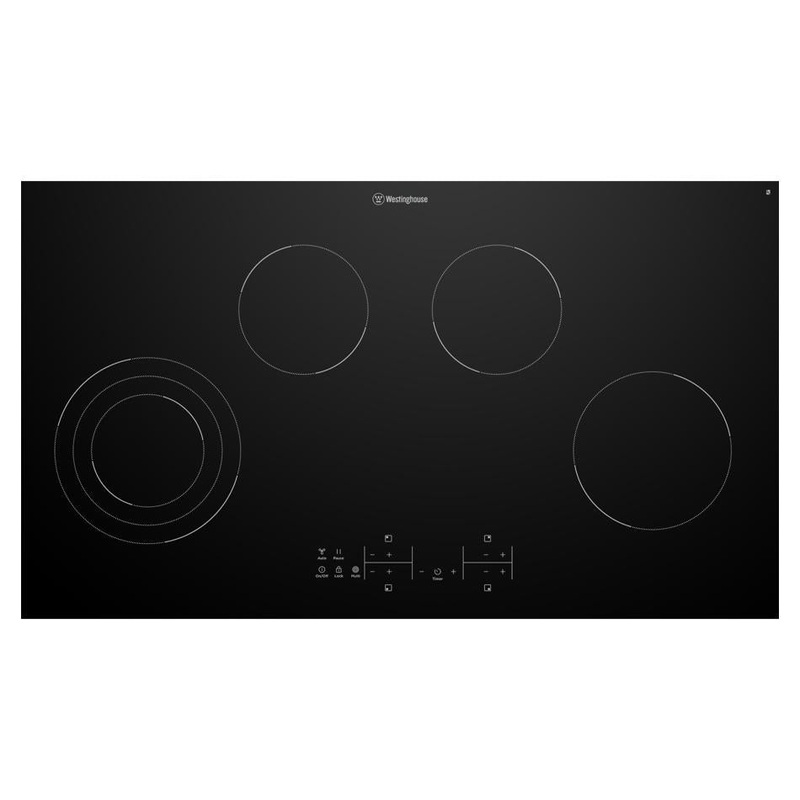 Westinghouse 90cm 4 Zone Ceramic Cooktop WHC943BD