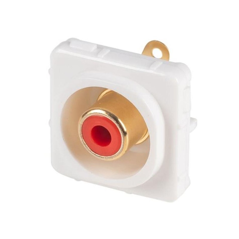 Amdex Red Rca To Solder Connector FP-RCASC-RE