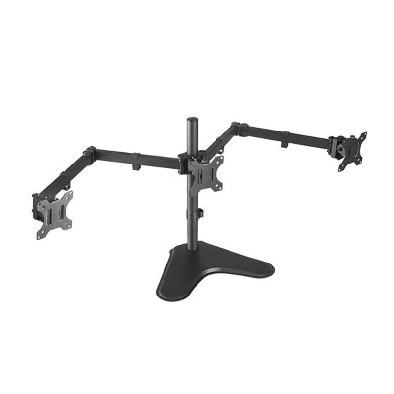 Brateck 13"-27" Triple Monitor Economy Desk Mount Stand. LDT12-T034N