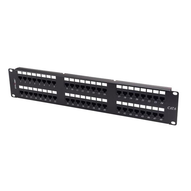 Dynamix 48 Port 19' Cat6 Utp Patch Panel T568A & T568B Wiring.