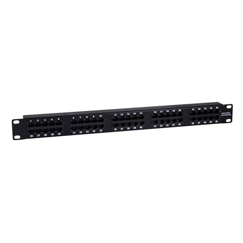 Dynamix 50 Port 19' Voice Rated Patch Panel Unshielded PP-50V2