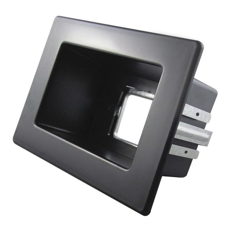 Recessed Single Wall Box. Black Compatible RECWP1BK