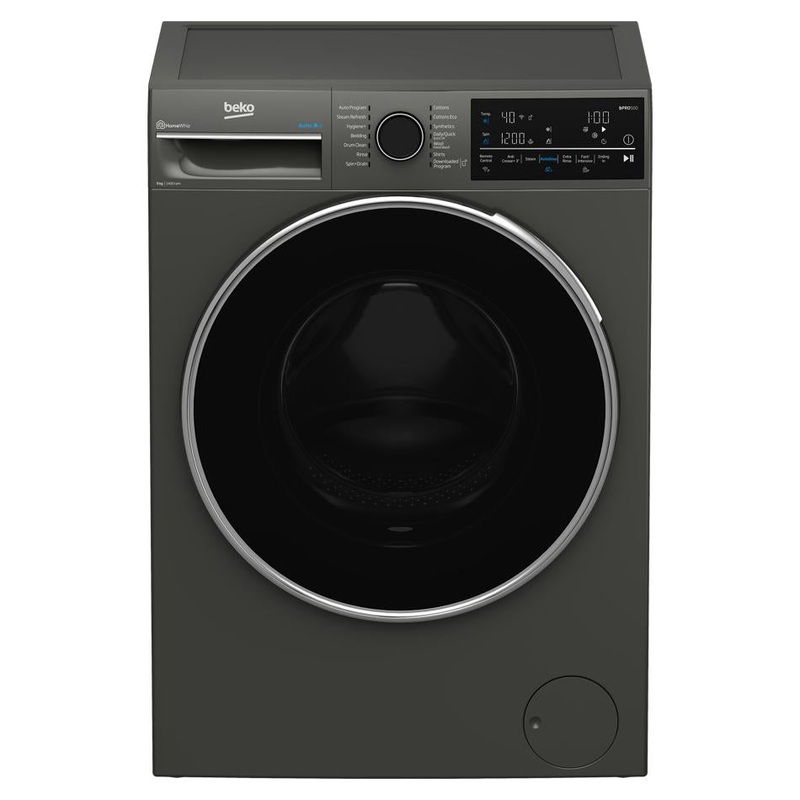 Beko 9kg Autodose Washing Machine with SteamCure & Wifi BFLB904ADG