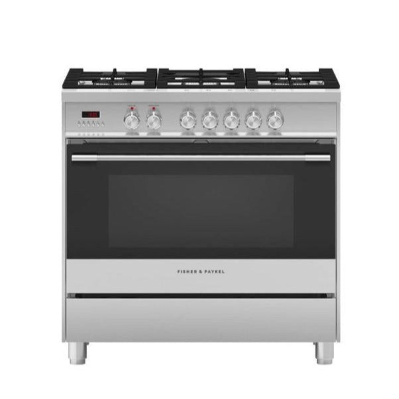 Fisher & Paykel 90cm Freestanding Dual Fuel Cooker