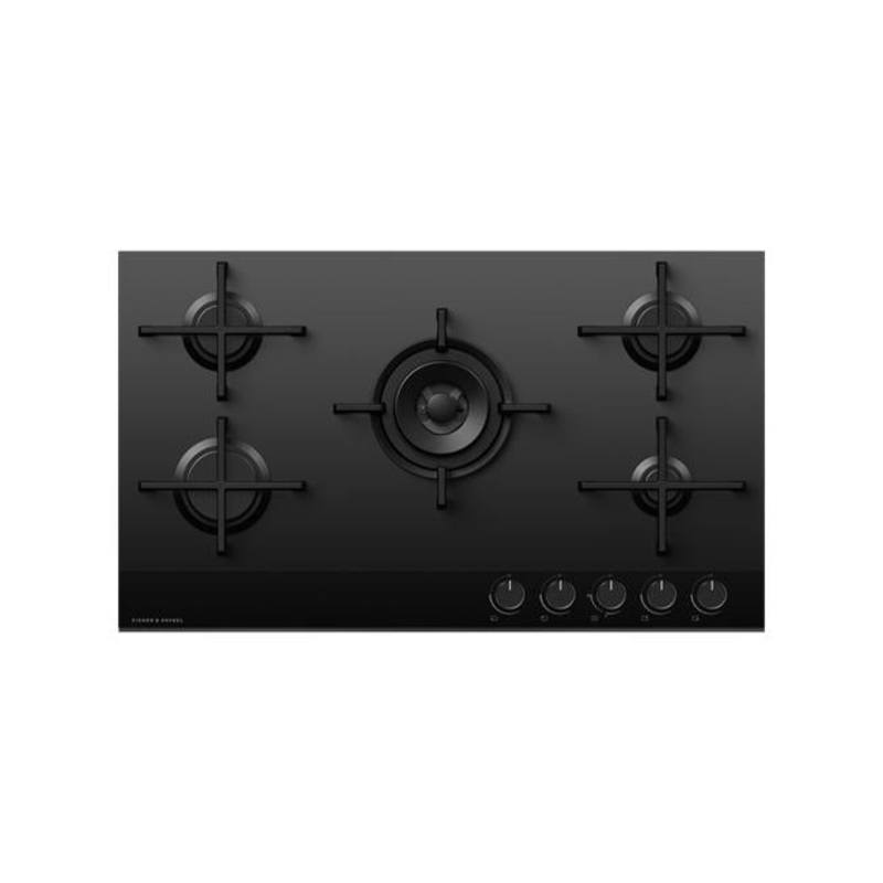 Fisher & Paykel Gas on Glass Cooktop, 90cm, LPG CG905DLPGB4