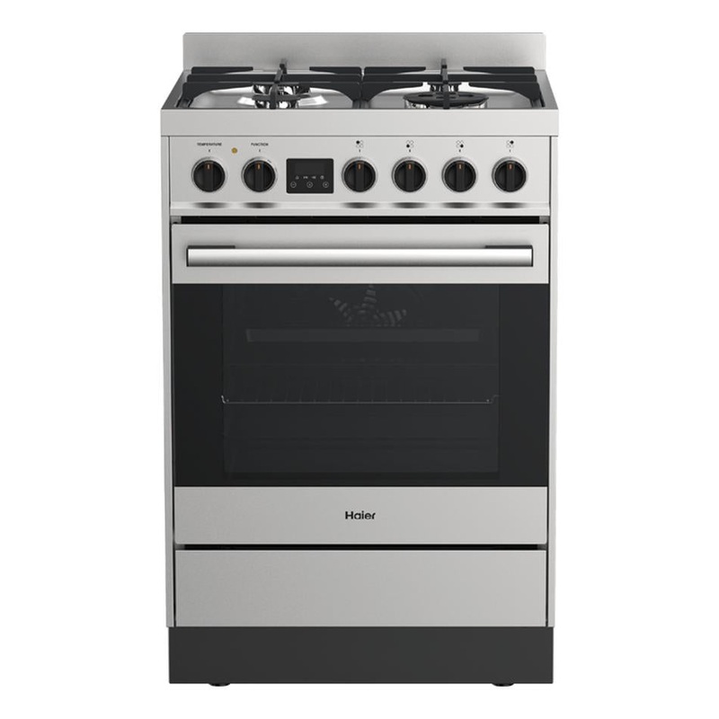 Haier Freestanding 60cm Dual Fuel Cooker  with 4 Burners