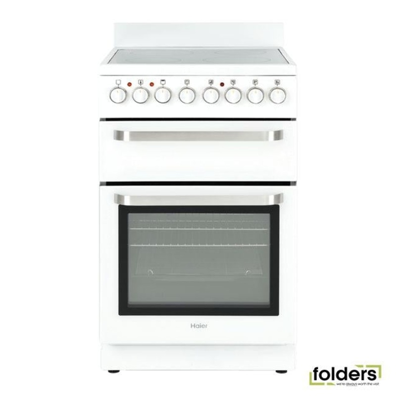 Haier Freestanding Cooker Electric 54cm 4 Elements Ceramic cooktop HOR54B7MSW1