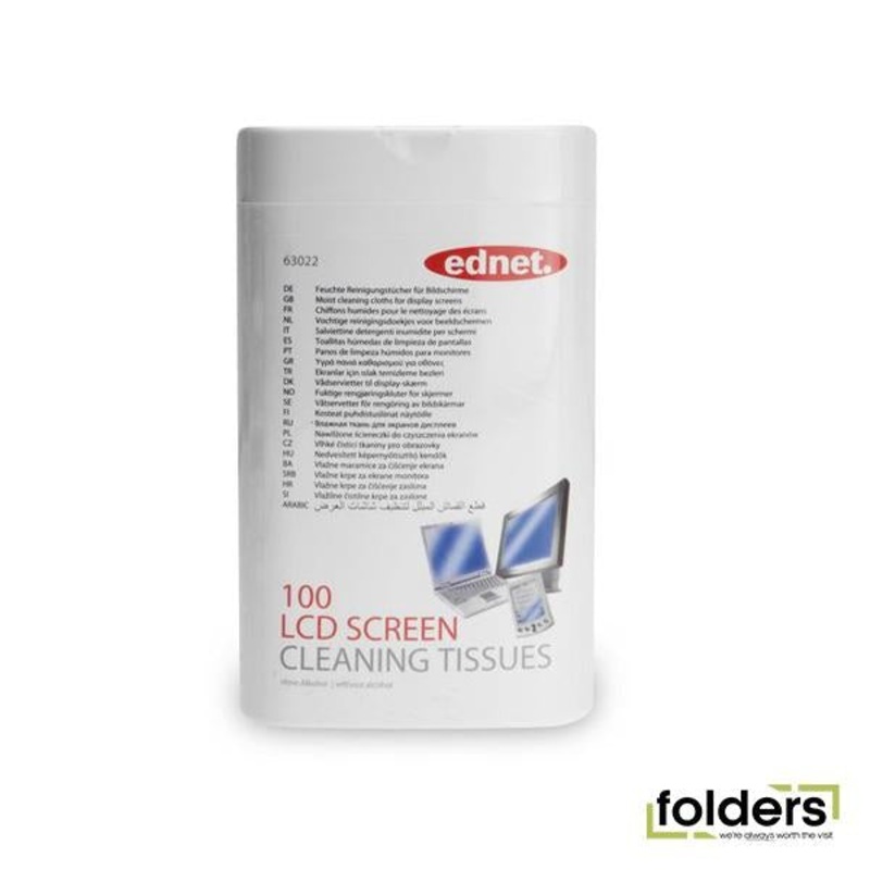 Ednet Screen Cleaning Wipes 100 Pack