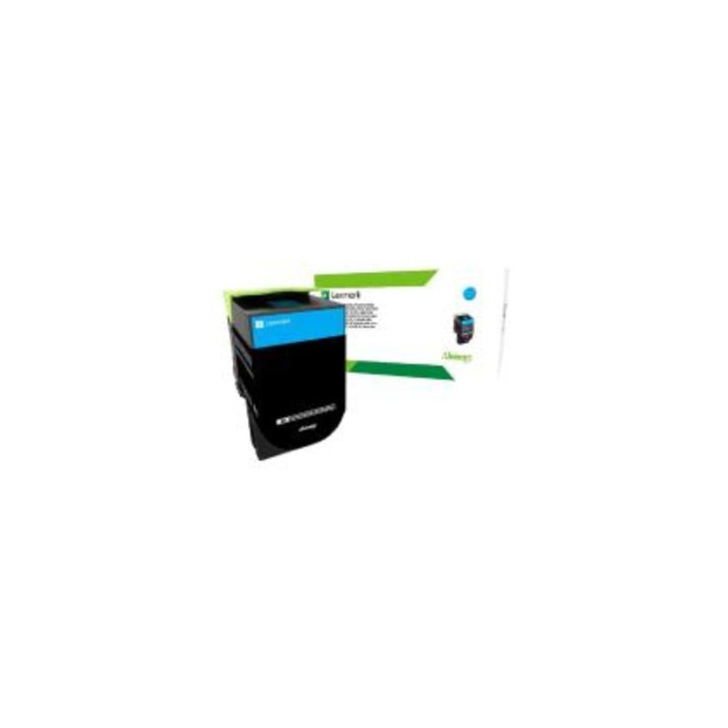 Lexm 808SC Std Cyan Toner 80C8SCE