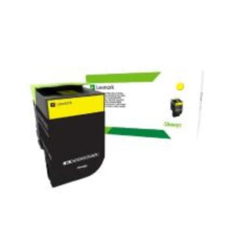Lexm 808XY Extra High Yield Yellow Toner 80C8XYE