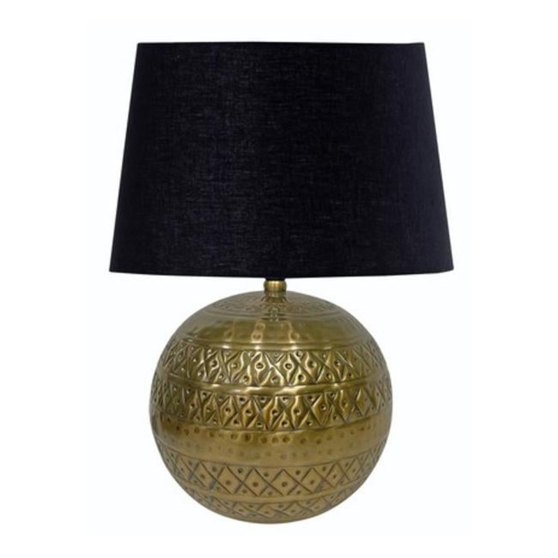 Rembrandt Antiqued Brass Table Lamp and Shade GA2040