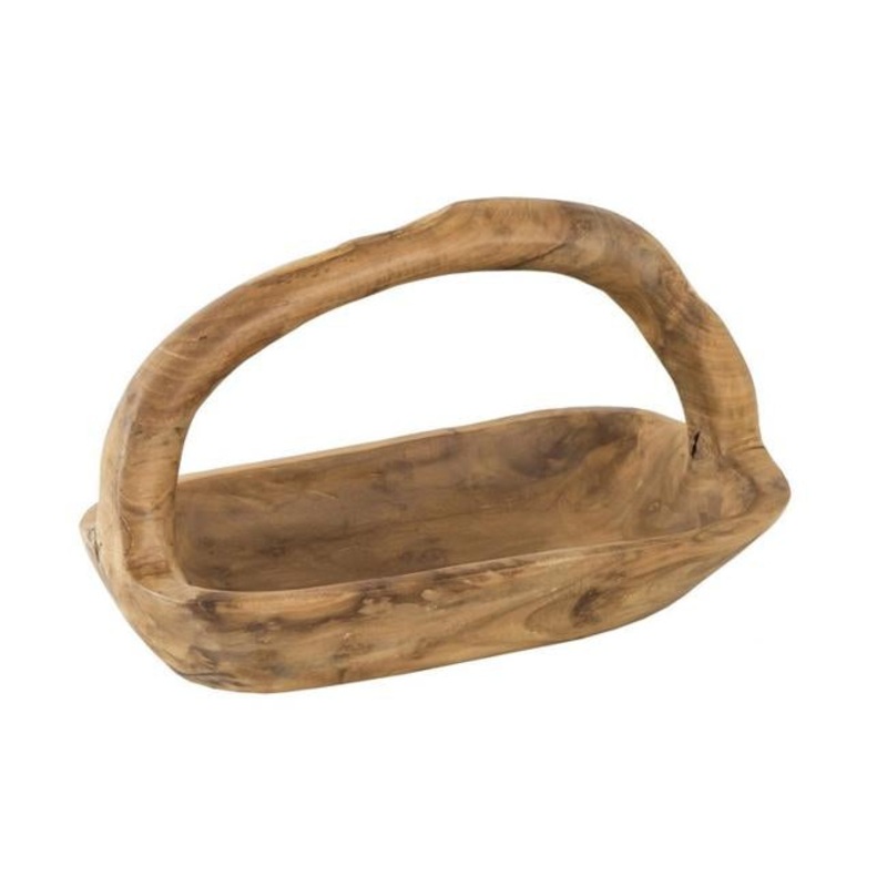 Rembrandt Rectangular Teak Tray with Handle SE2303