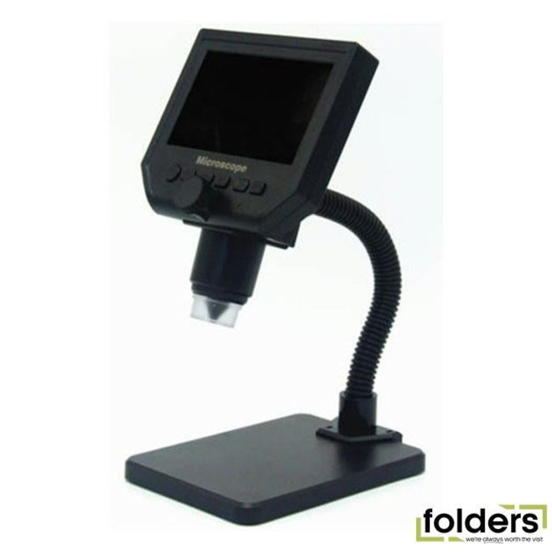 1080p digital microscope with 600x zoom and 4.3 inch hd screen and 3.6mp ccd sensor