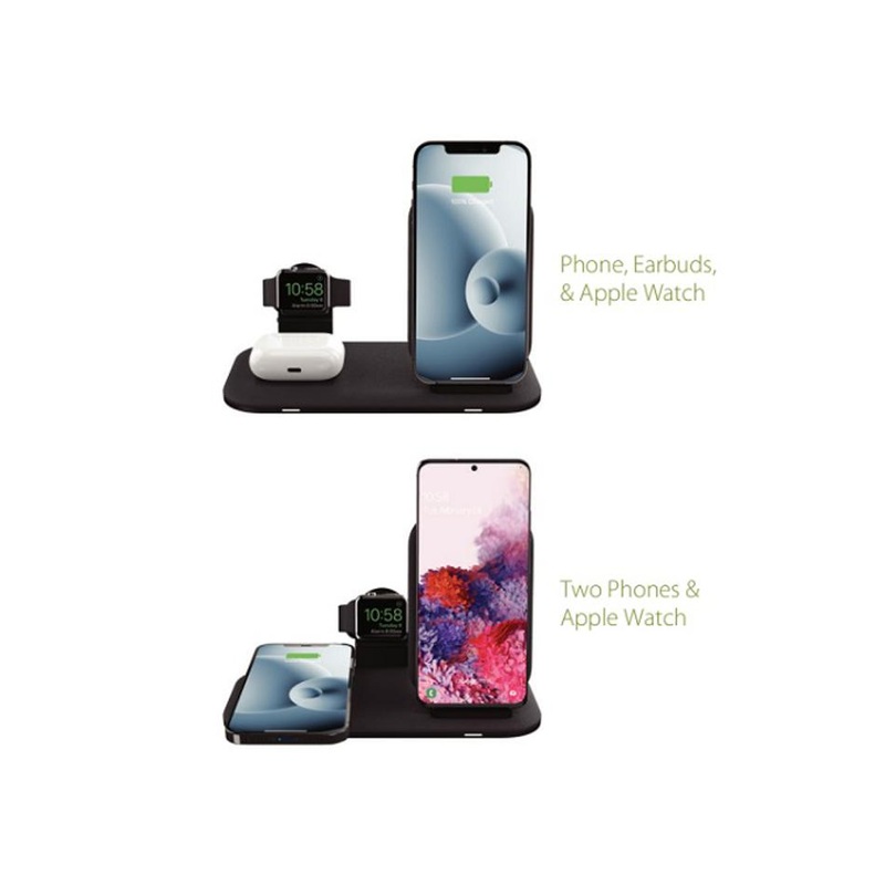 Mophie Universal Wireless Charging Stand+Black Au (2In1 Byo)