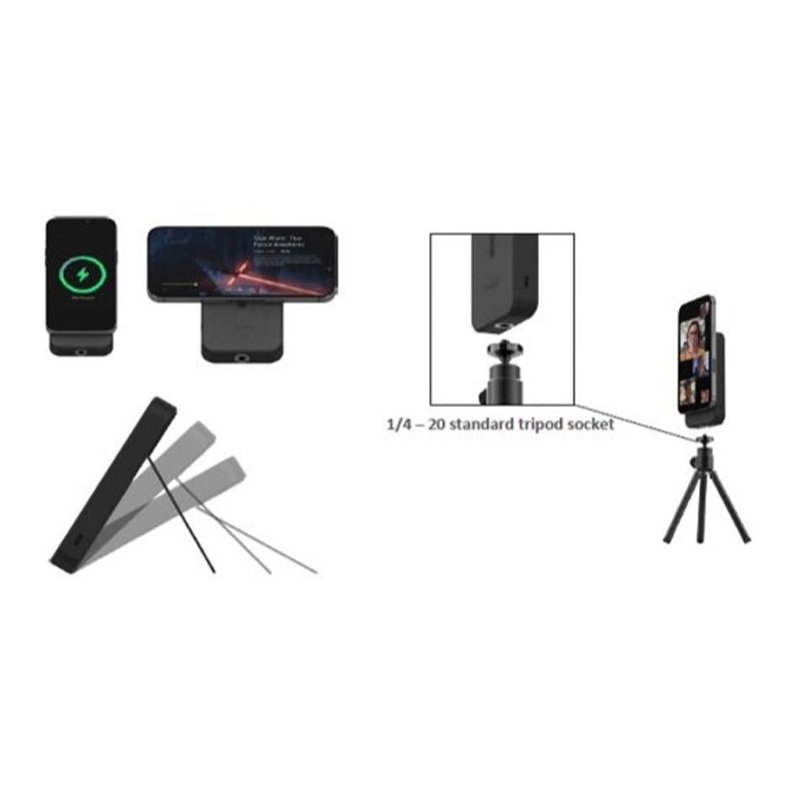 Mophie Unv Battery Snap+Powerstation Stand 10K Fg Black Int 401107914