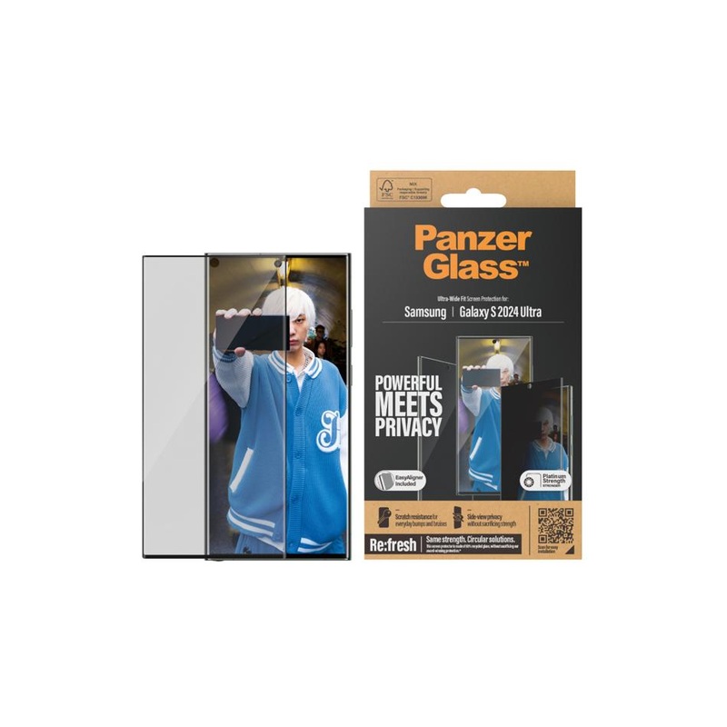 PanzerGlass UltraWide Fit PrivacySP Samsung GS24 Ultra P7352