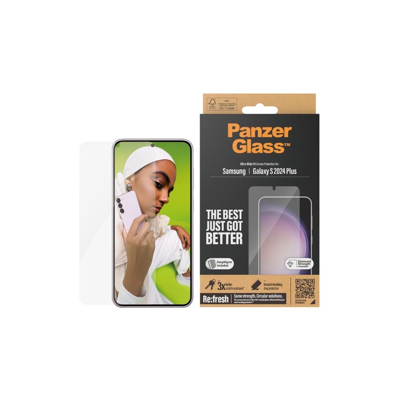 PanzerGlass UltraWide Fit w/ Aligner SP Samsung GS24+ 7351