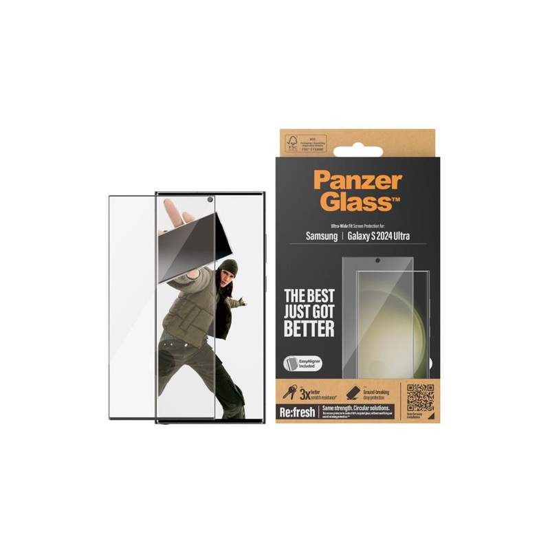 PanzerGlass UltraWide Fit w/ Aligner SP Samsung GS24 Ultra 7352