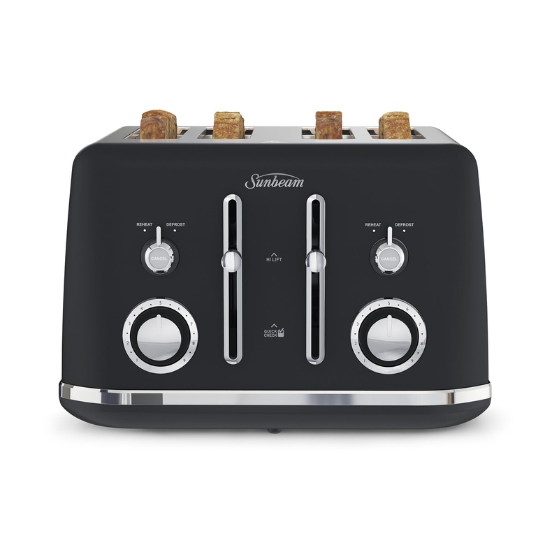 Sunbeam Alinea 4 Slice Toaster Black Classics TA2740K