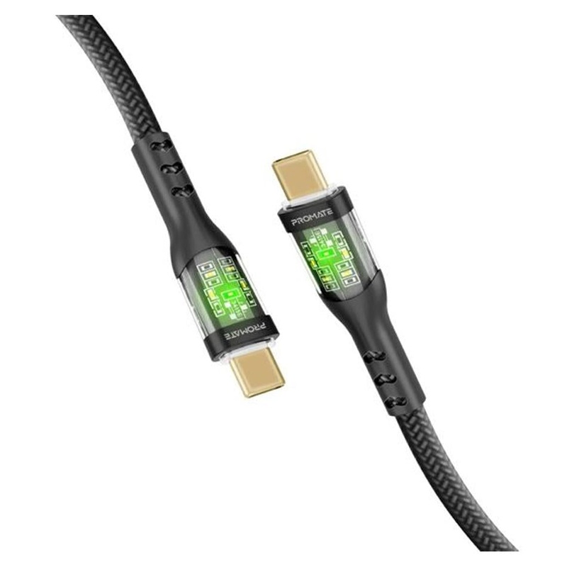 Promate 1.2M Usb-C To Usb-C Cable TRANSLINE-CC.BLK